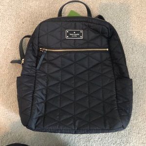 Kate Spade Hilo Backpack - Black Avenue Quilted